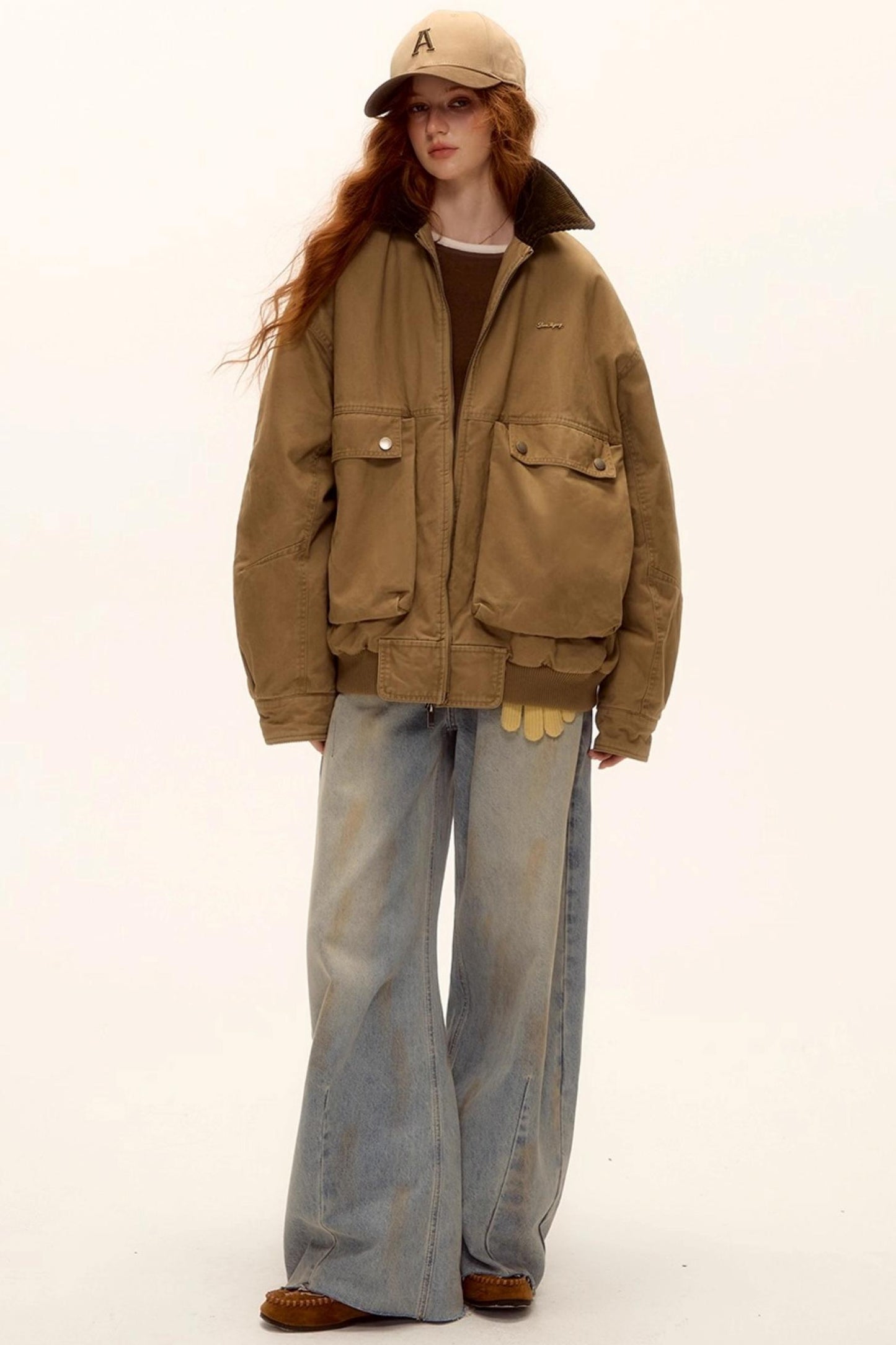 Vintage Washed Distressed Denim Pants