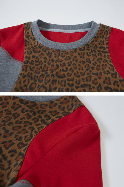 Vintage Leopard Print Slim Top