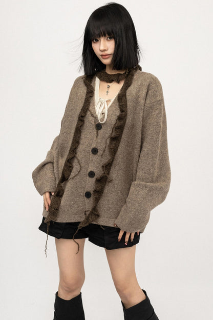 American Coffee Knitted Cardigan