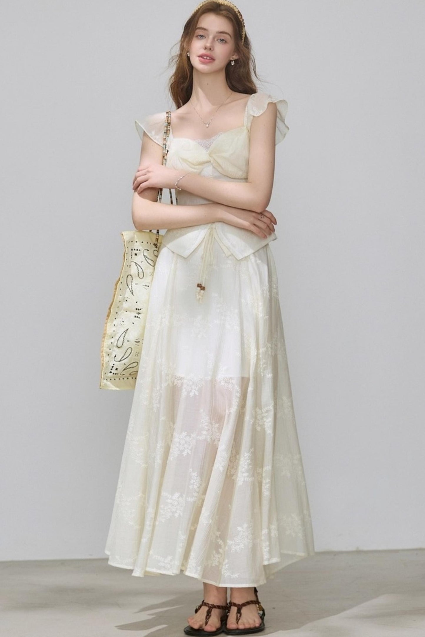 Summer V-Neck Skirt Tops Set-Up