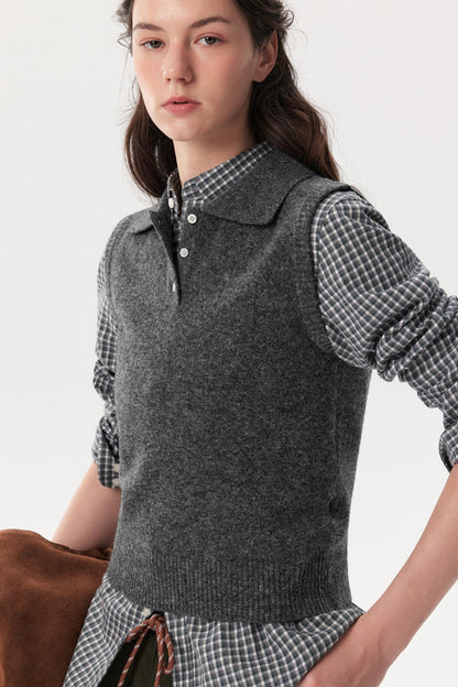 Old Money Wool Shirt & Vest Set-Up