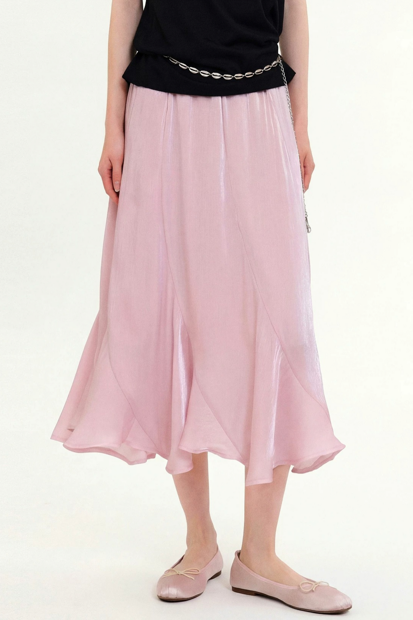 Romantic Fishtail Draped Skirt