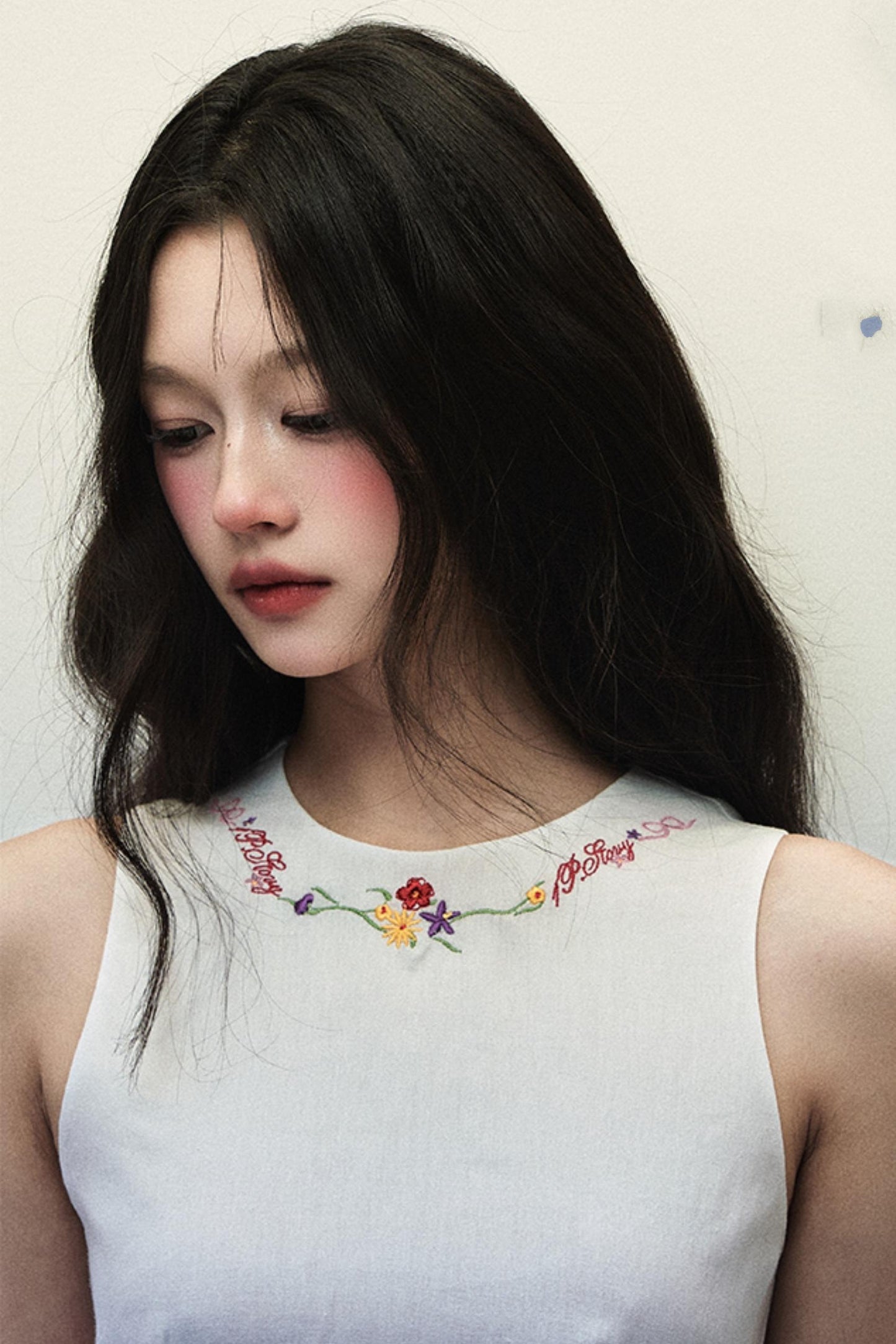 White Linen Vest Dress