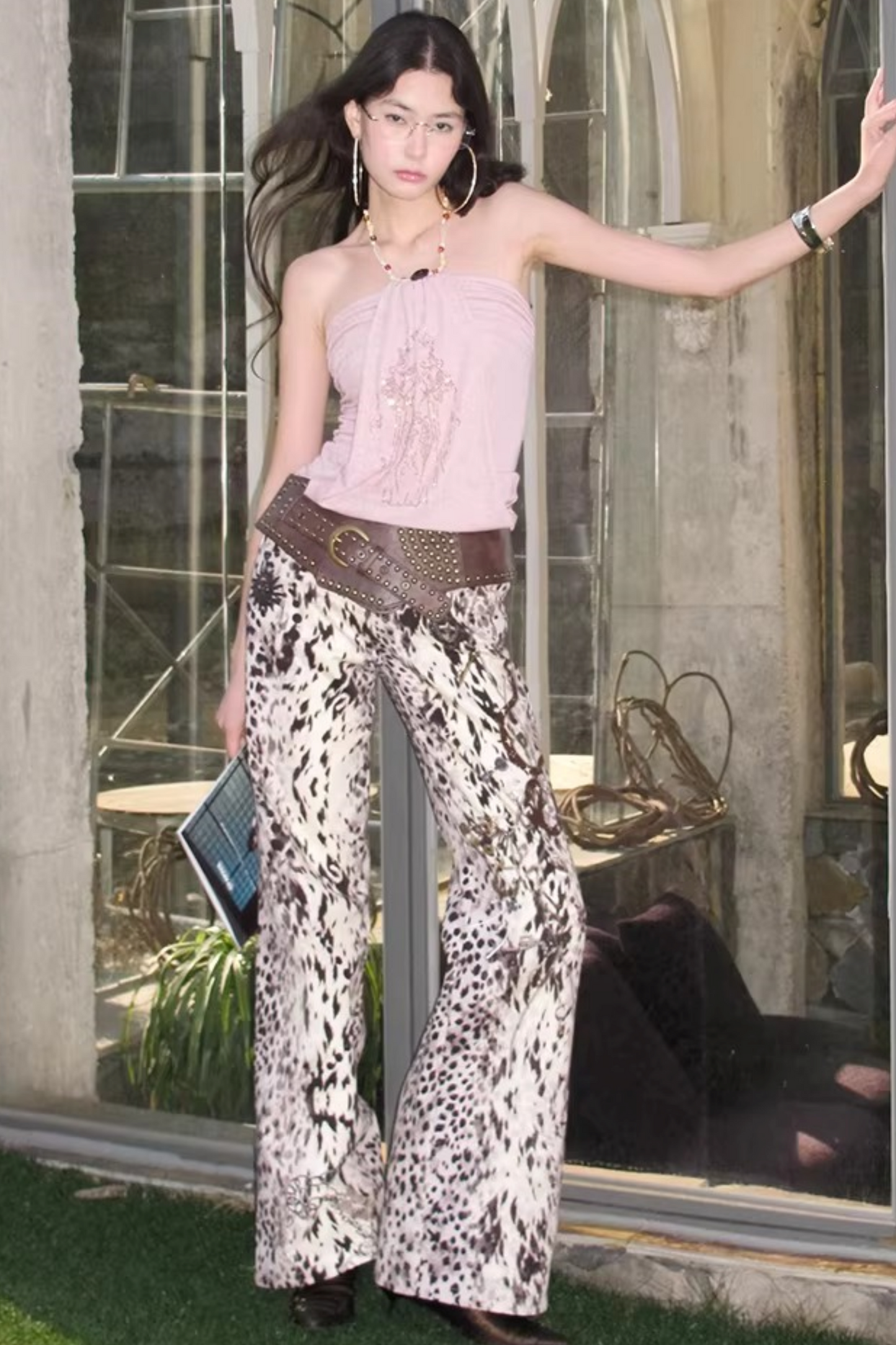 Dark Moon Leopard Print Pants