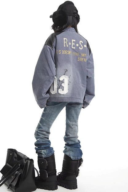 American Retro Blue Denim Jacket