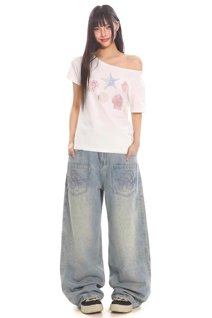 American Off-Shoulder Top