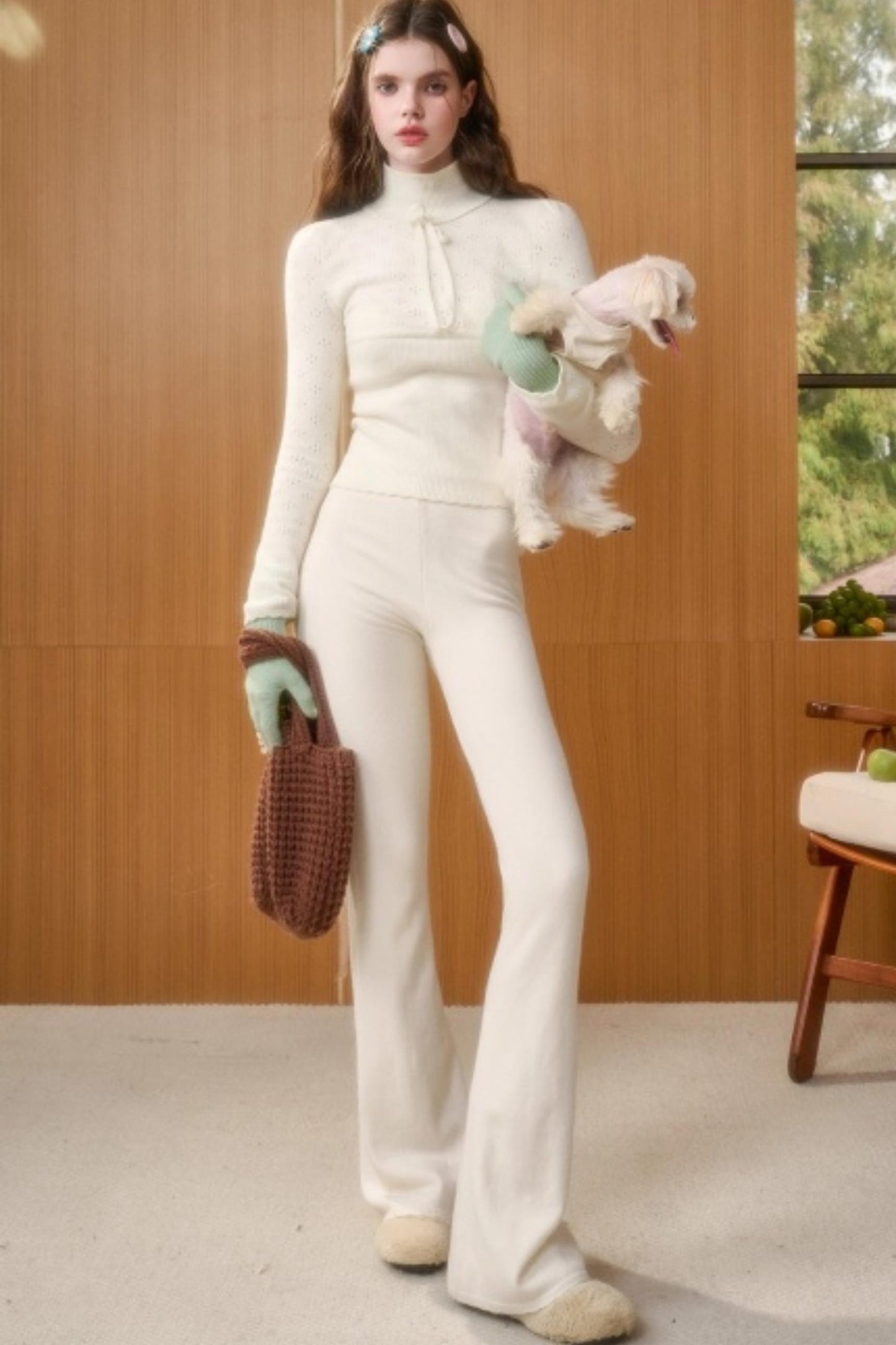 Milky Way Wool Slimming Sweater