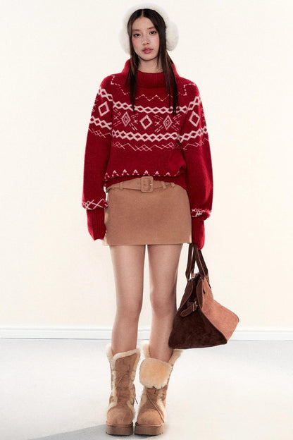 Fair Isle Batwing Sweater
