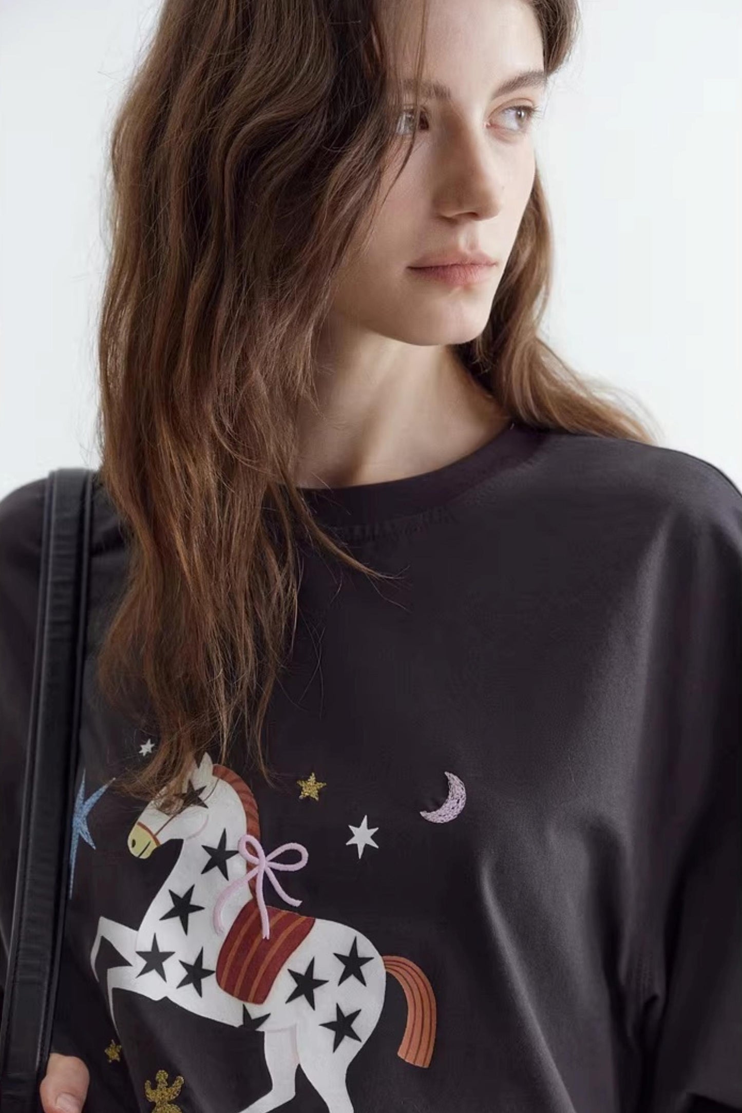 Star Pony Embroidered T-Shirt