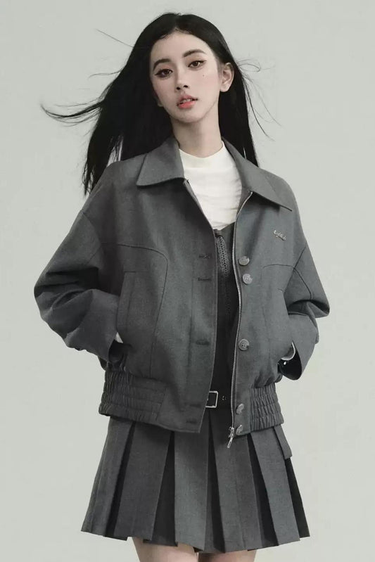 Retro Lapel Casual Jacket