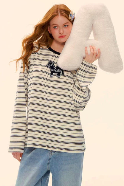 Striped Color-Block Pegasus Top