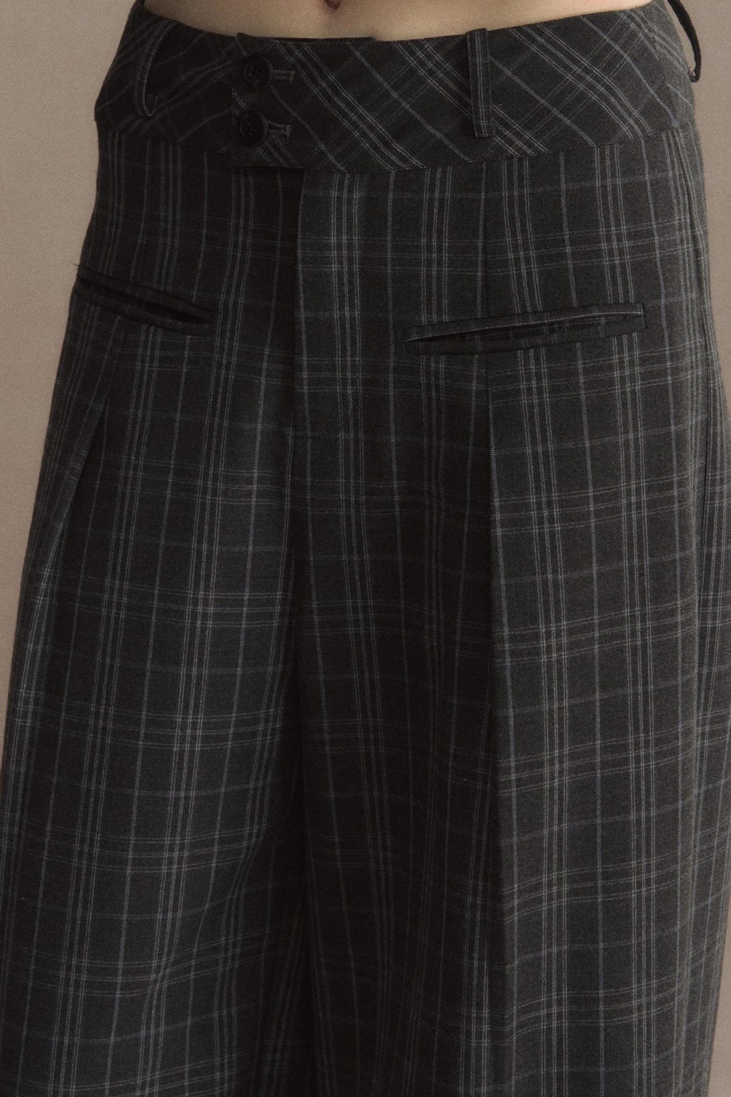 High Waist Straight Pants