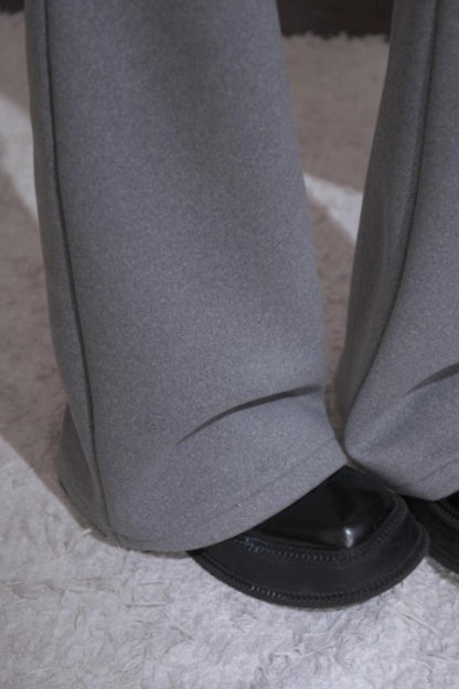 Wool Silk Flared Sweatpants