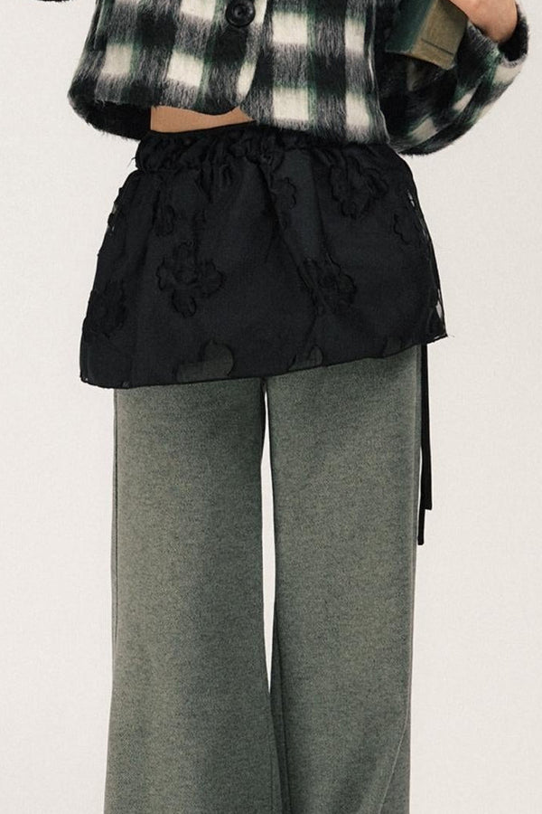 Versatile Lace-up Waist Skirt