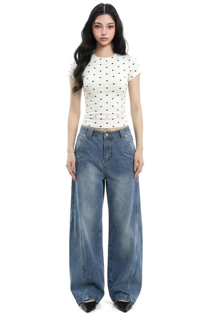 American Retro Polka Dot Top