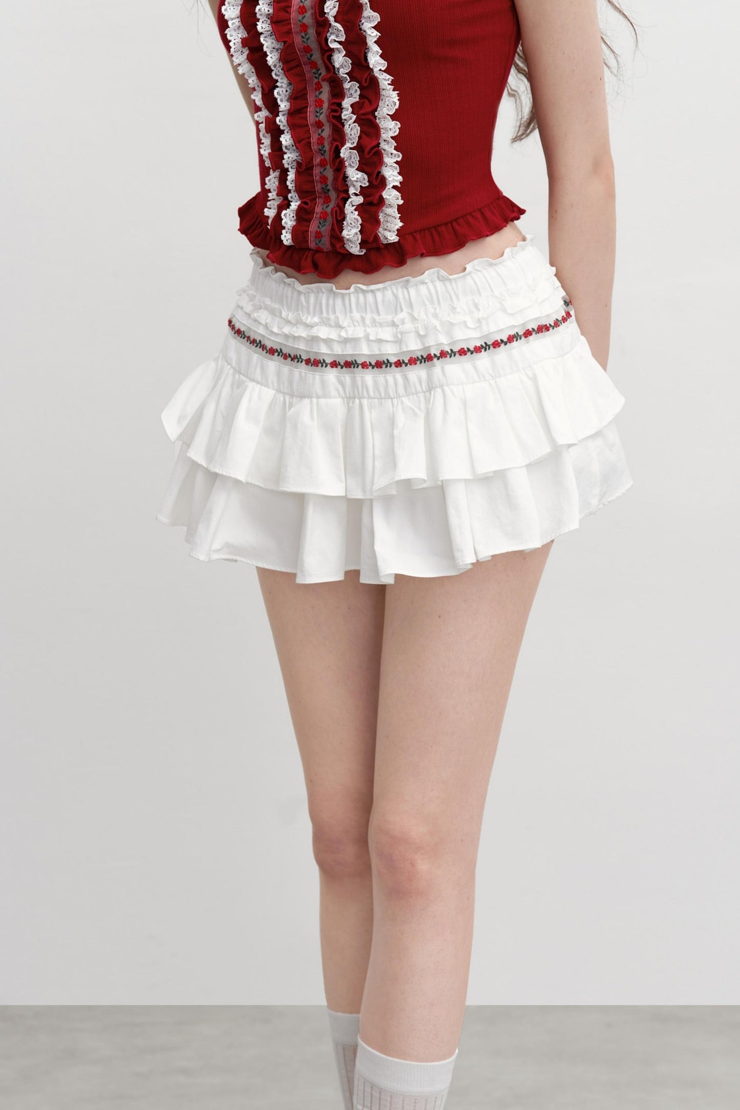 Vintage Embroidered Half Skirt