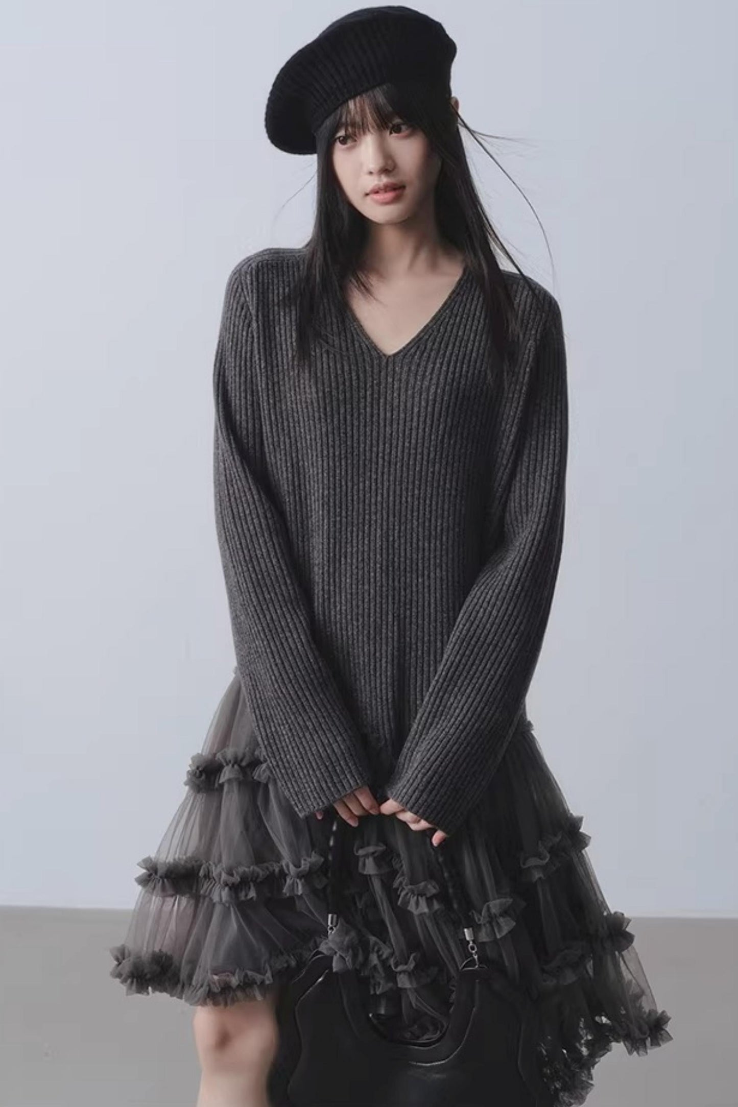 Ballet Studio Mesh Patchwork Dress