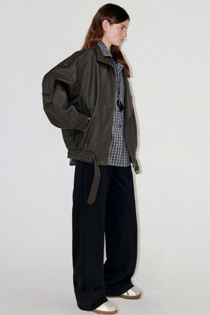 Lazy Leather Split Jacket