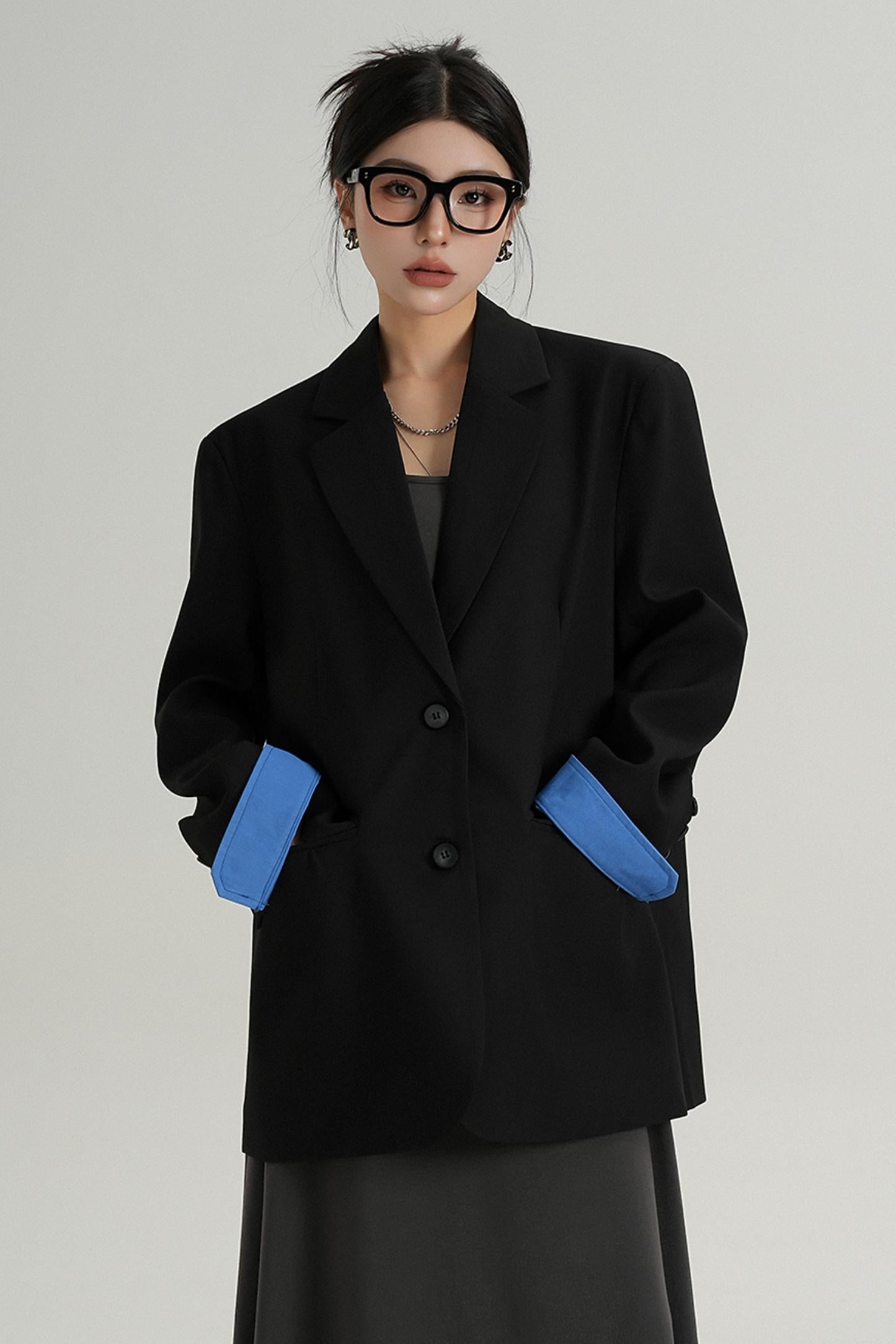 Veste de costume midi élégante 