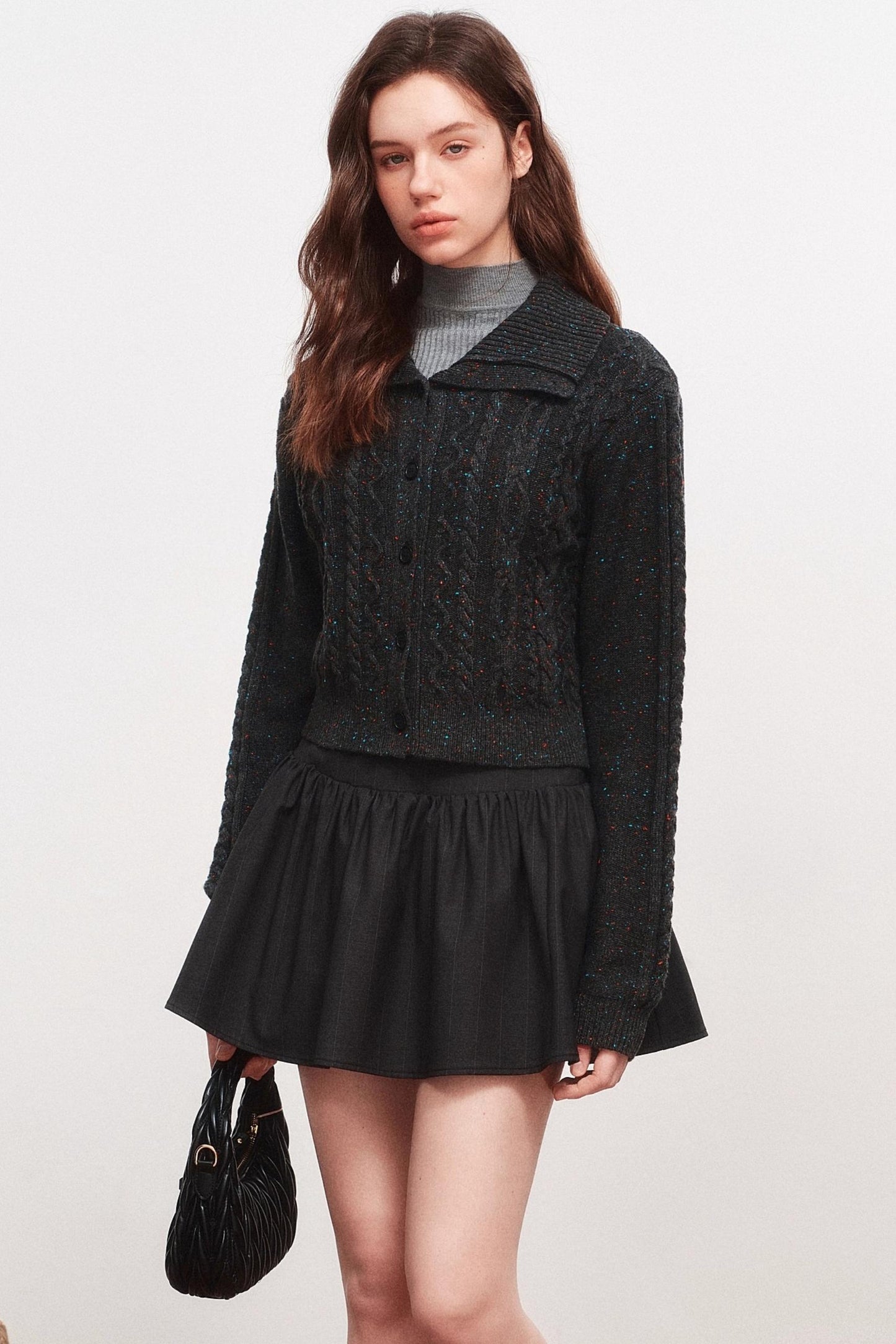 Lapel Knitted Sweater