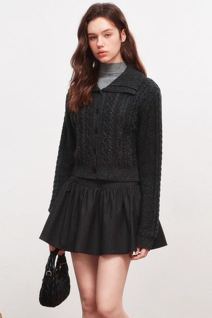 Lapel Knitted Sweater