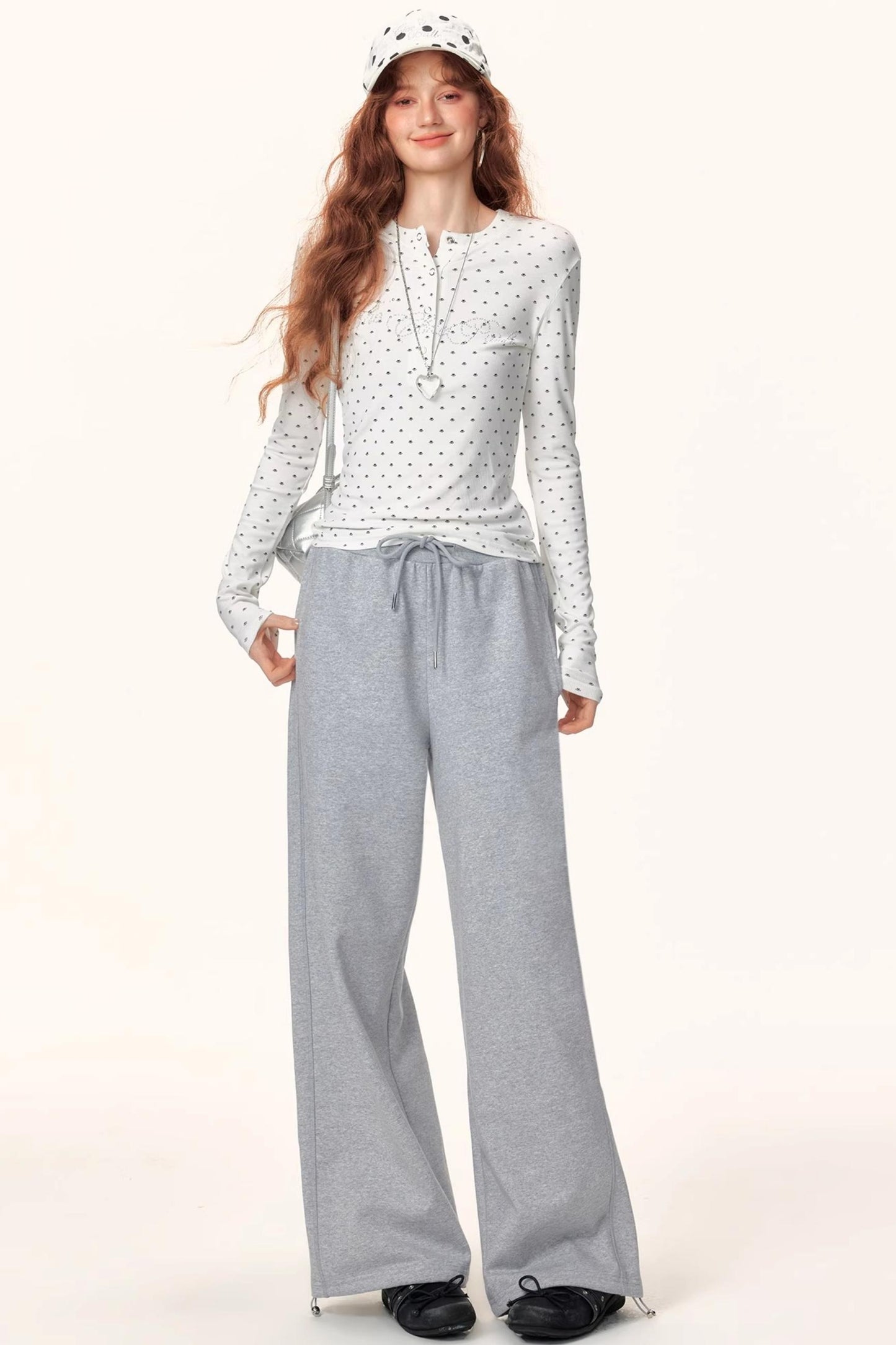Visible Seam Drawstring Pants