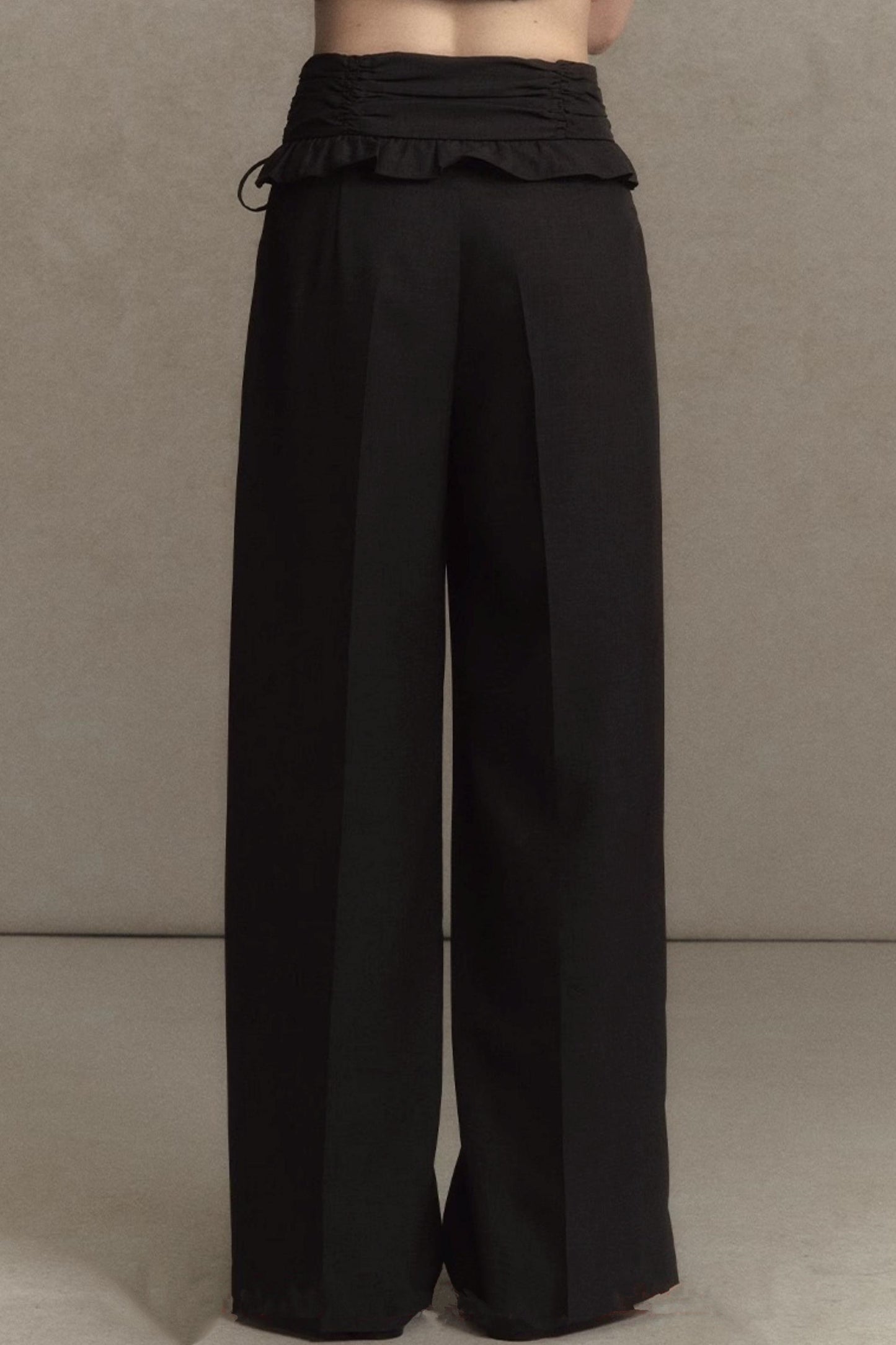 Summer Ruffle Wide Leg Pants