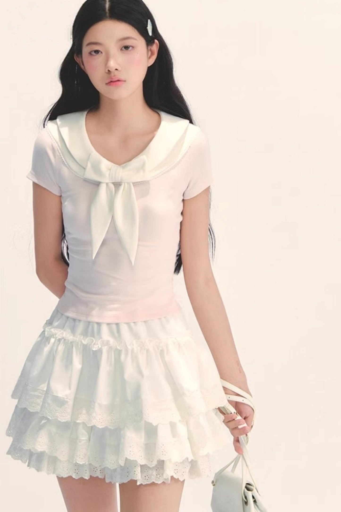 Versatile Bow Neck Tee