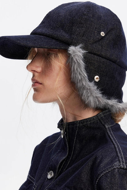 Furry Ear Protection Baseball Cap