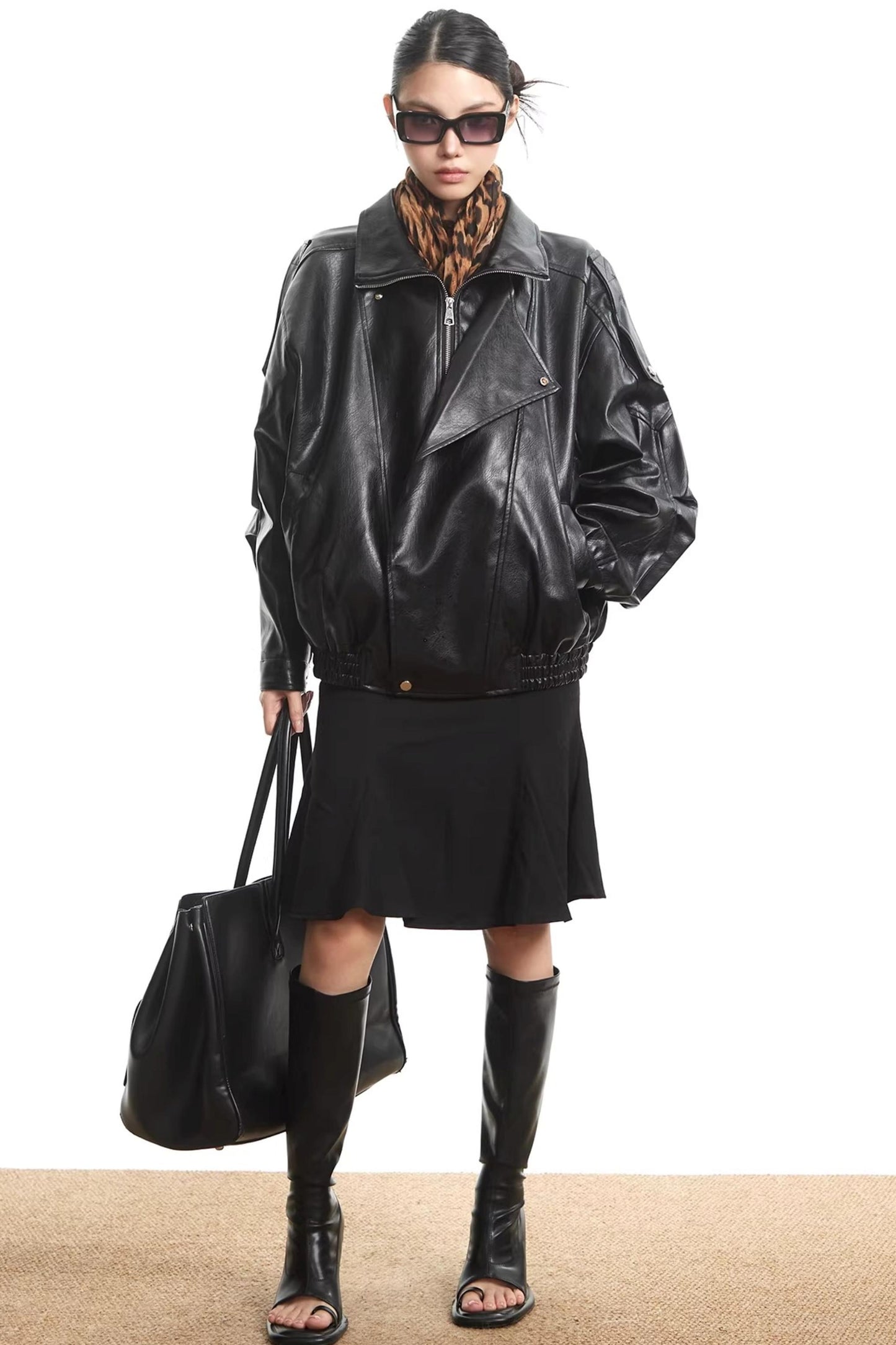 Retro Leather Motorcycle Jacket