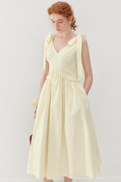 French Lace Tie Dress