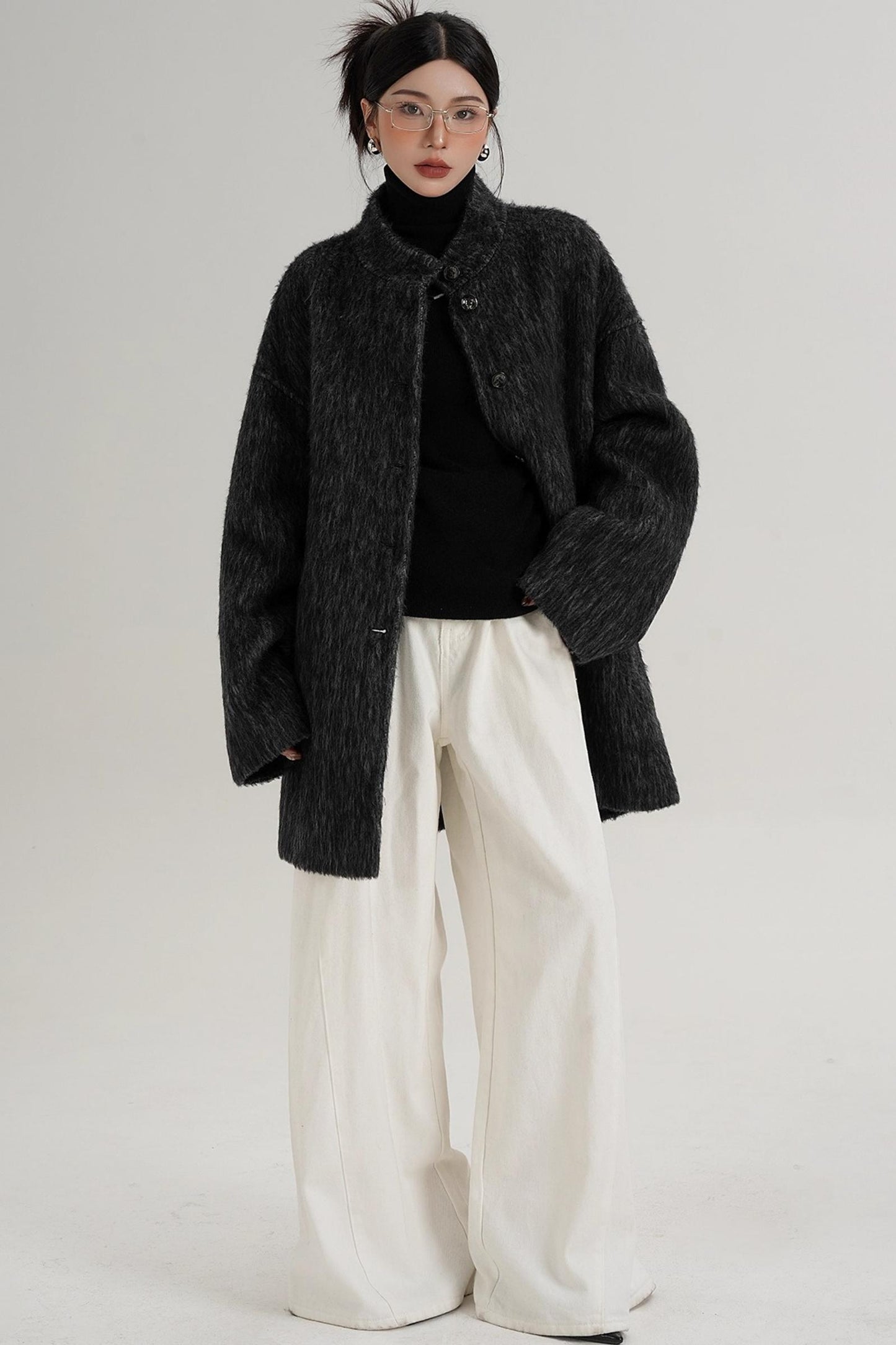 Elegant reversible Wool Coat
