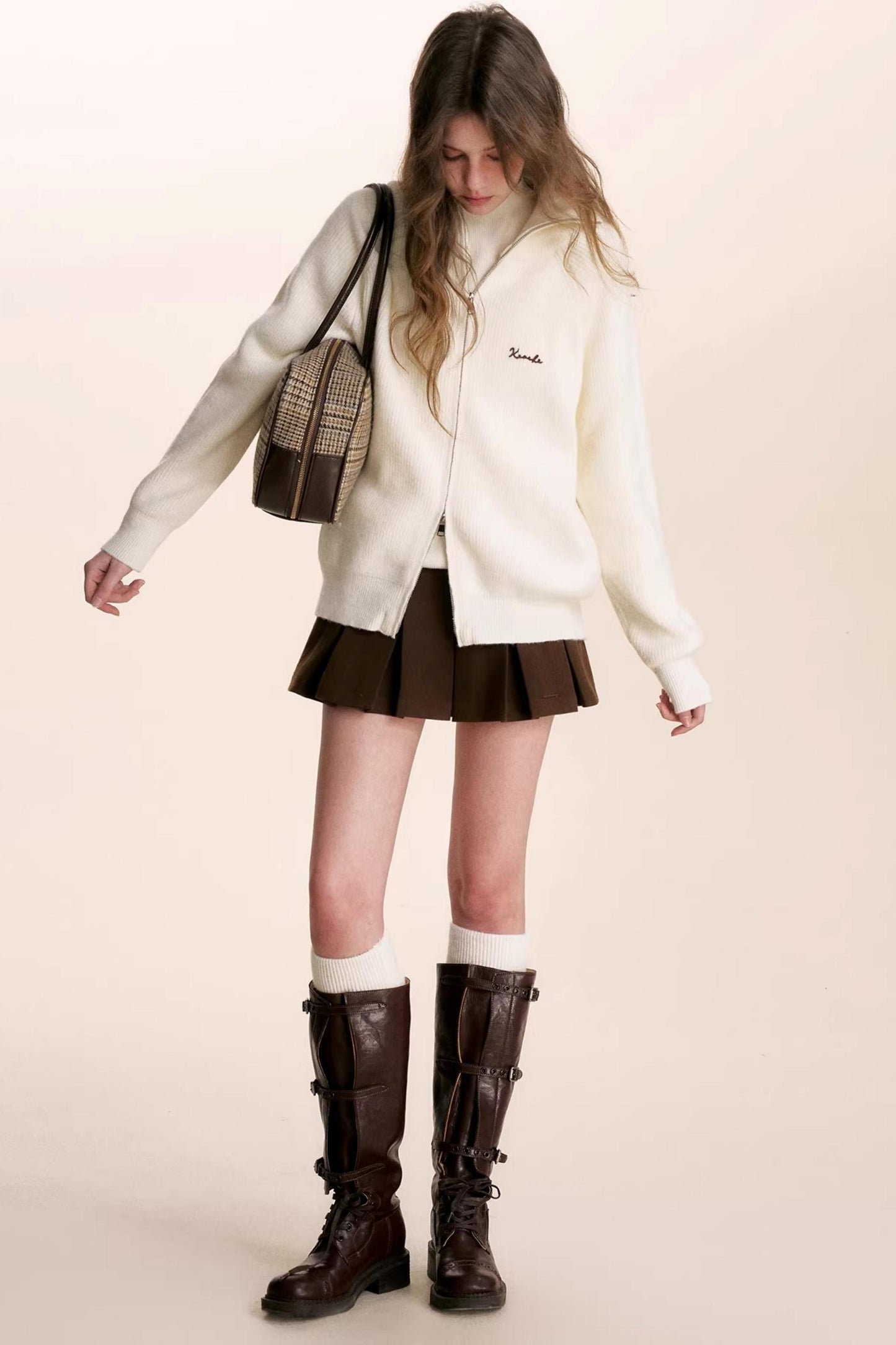 Winter Double-Zip Cardigan Jacket