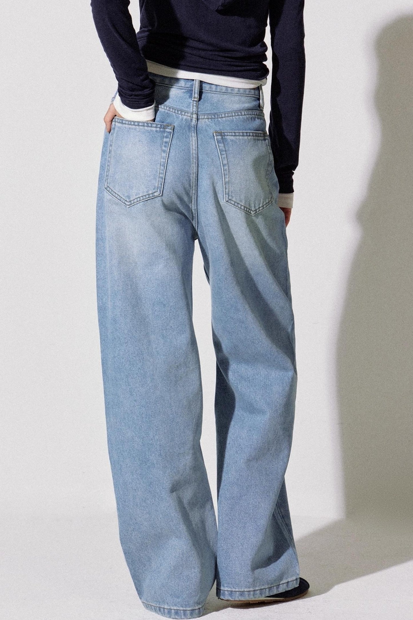 High-End Blue Gold Straight Fit Jeans