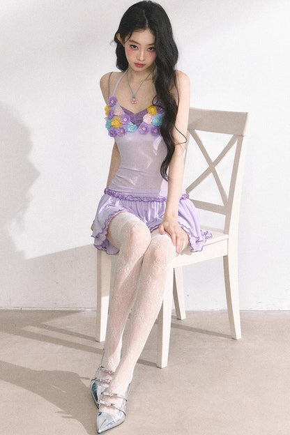 Floral One-Shoulder Summer Dress