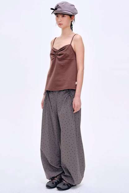 French Curved Pleated Camisole