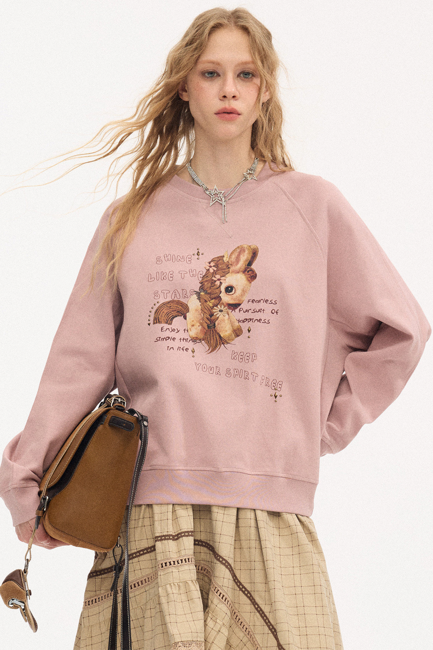 Blooming Now Strass-Pullover