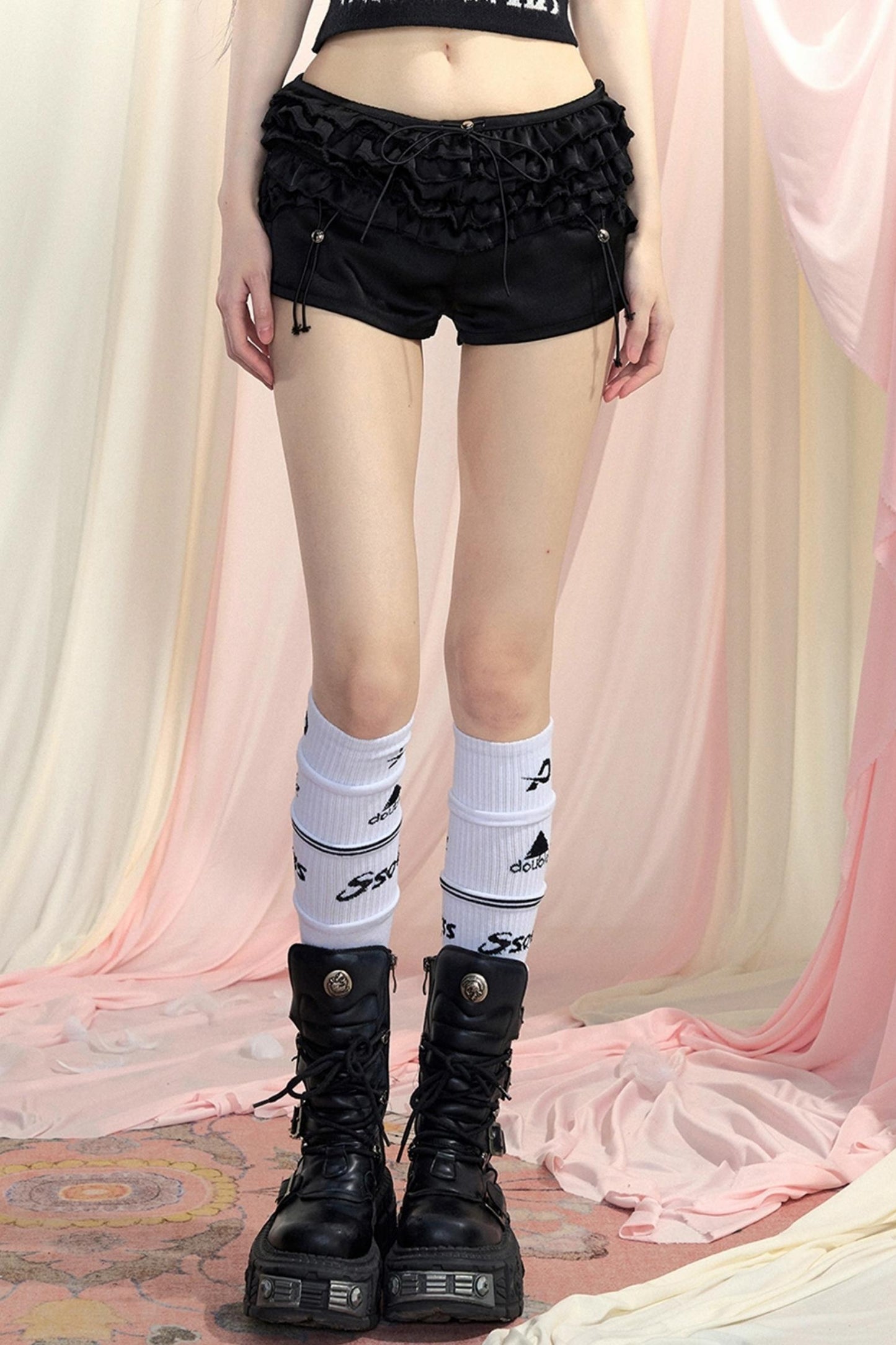 Pink High-Waist Shorts