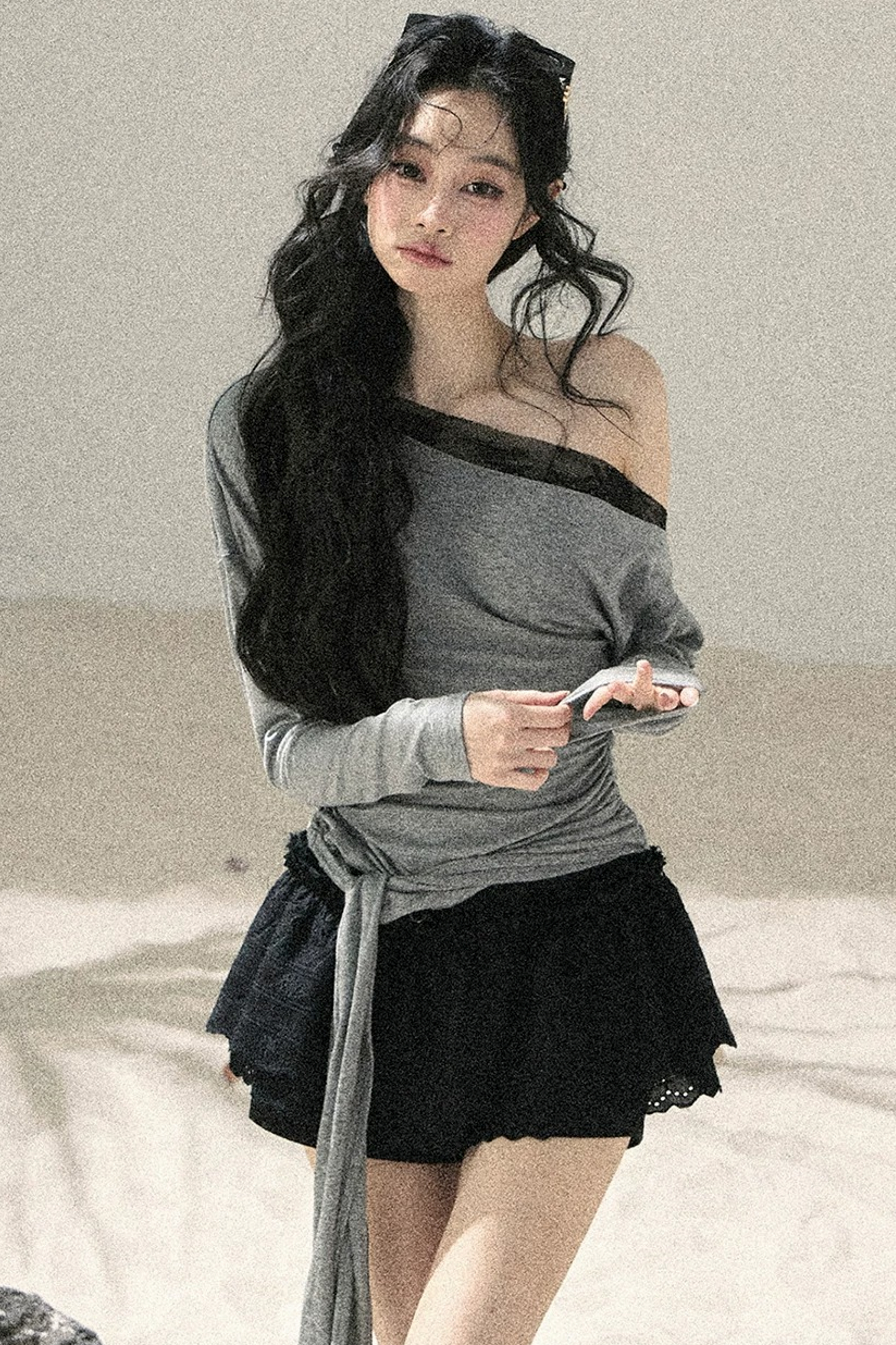 Asymmetrical Lace Summer Top