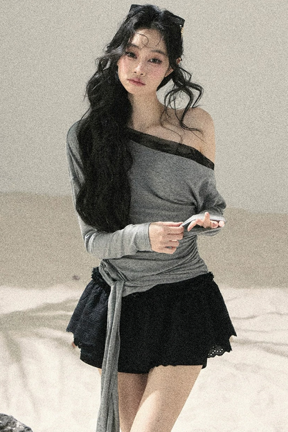 Asymmetrical Lace Summer Top