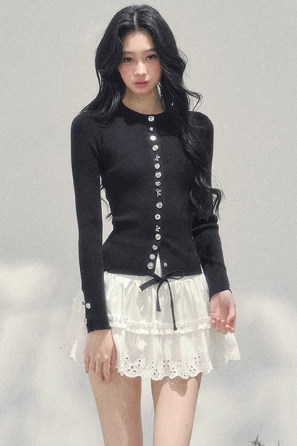 Lazy Style Slim Knitted Cardigan