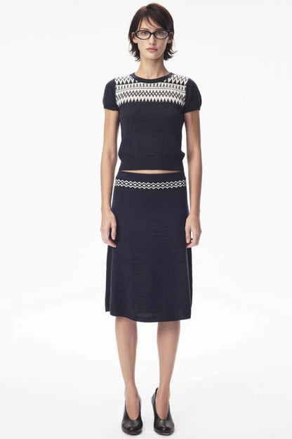 Wool Fair Isle Knit Set-Up