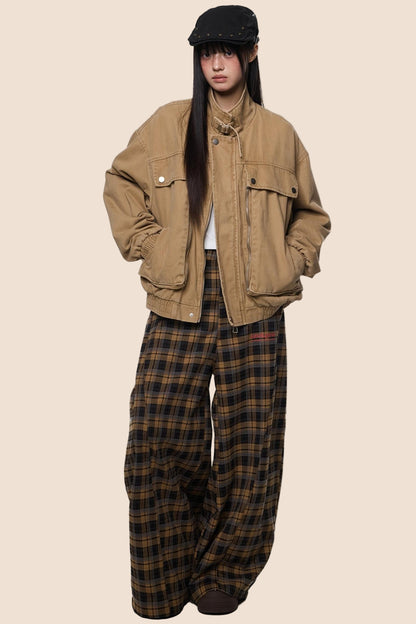 Autumn Vintage Cargo Jacket