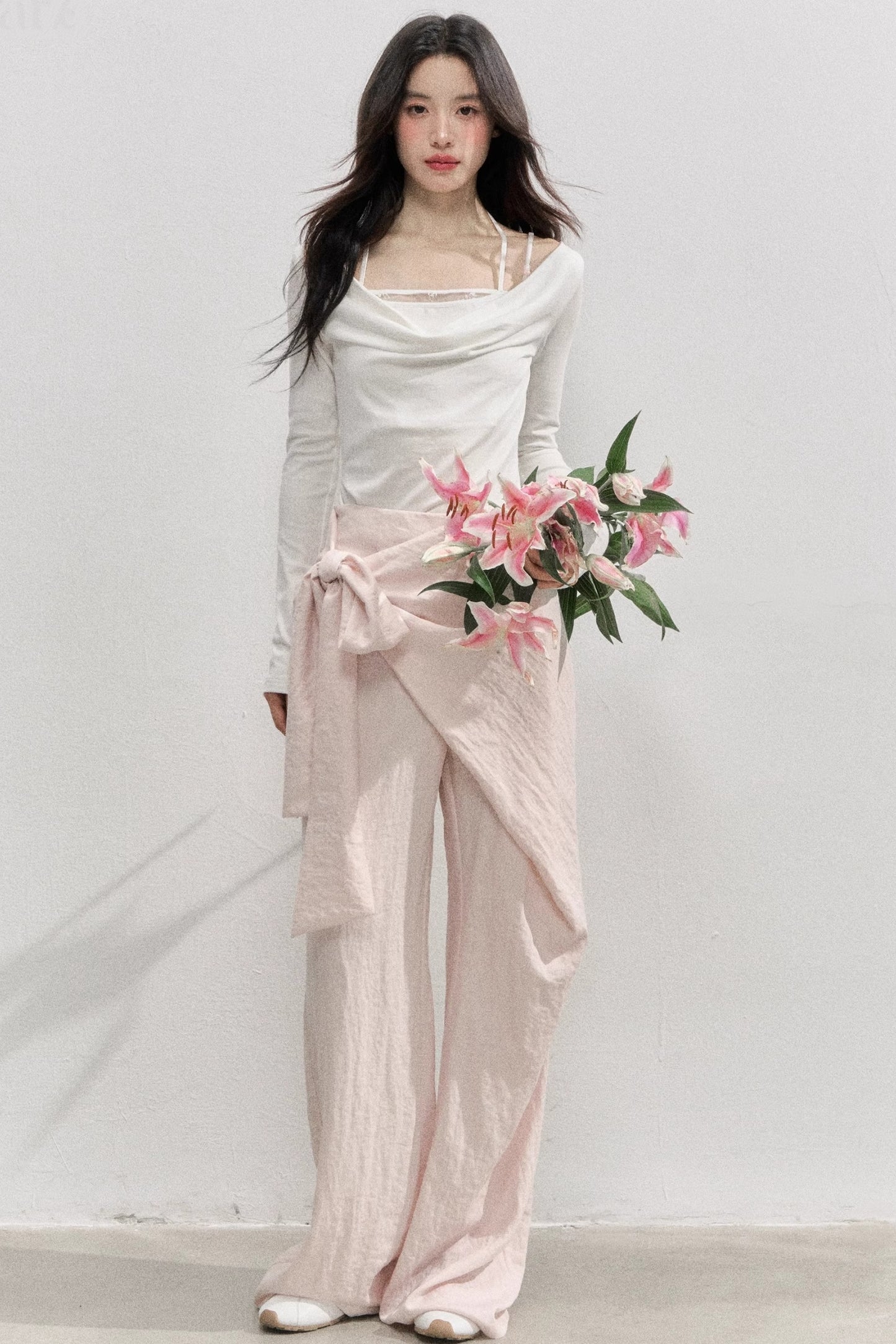 Pink Comfort Apron Pants