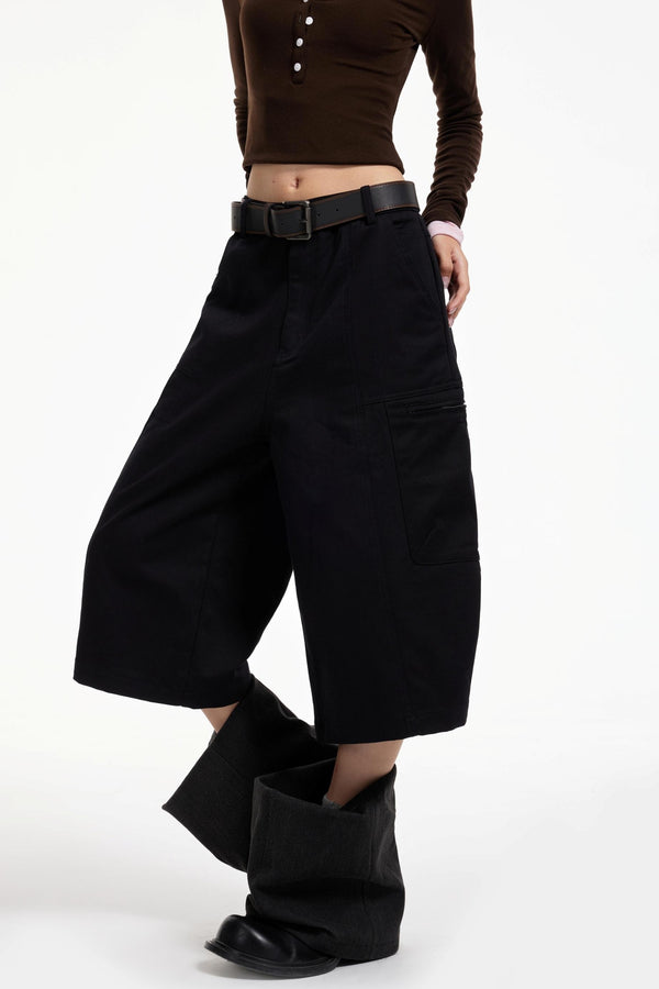Black Wide-Leg Pants