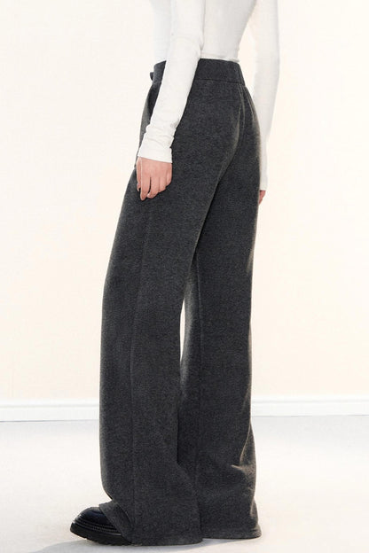 Fleece-Lined Glutinous Rice Pants