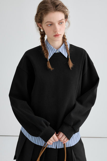 American College Style TWO-Layer Sweatshirt