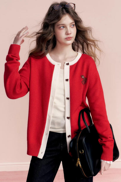 Linen Wool V-Neck Top