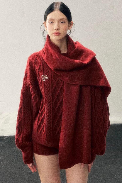 Zurich Knit Sweater Shorts Set-Up