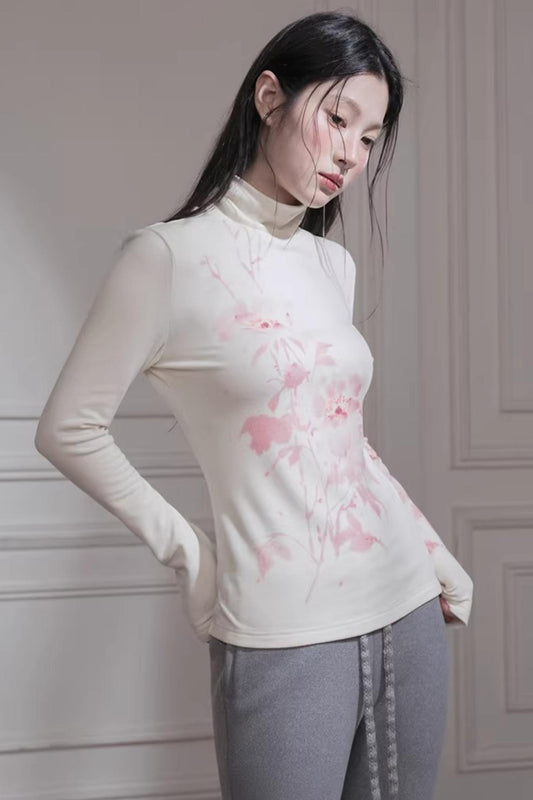 Velvet Cherry Apricot Blouse